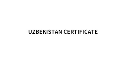 Uzbekistan Certificate